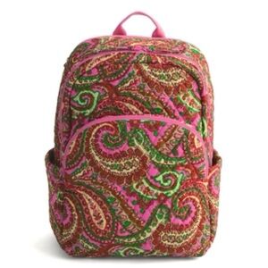 Vera Bradley Outlet Essential Large Backpack in Cotton NWT Capri Pink